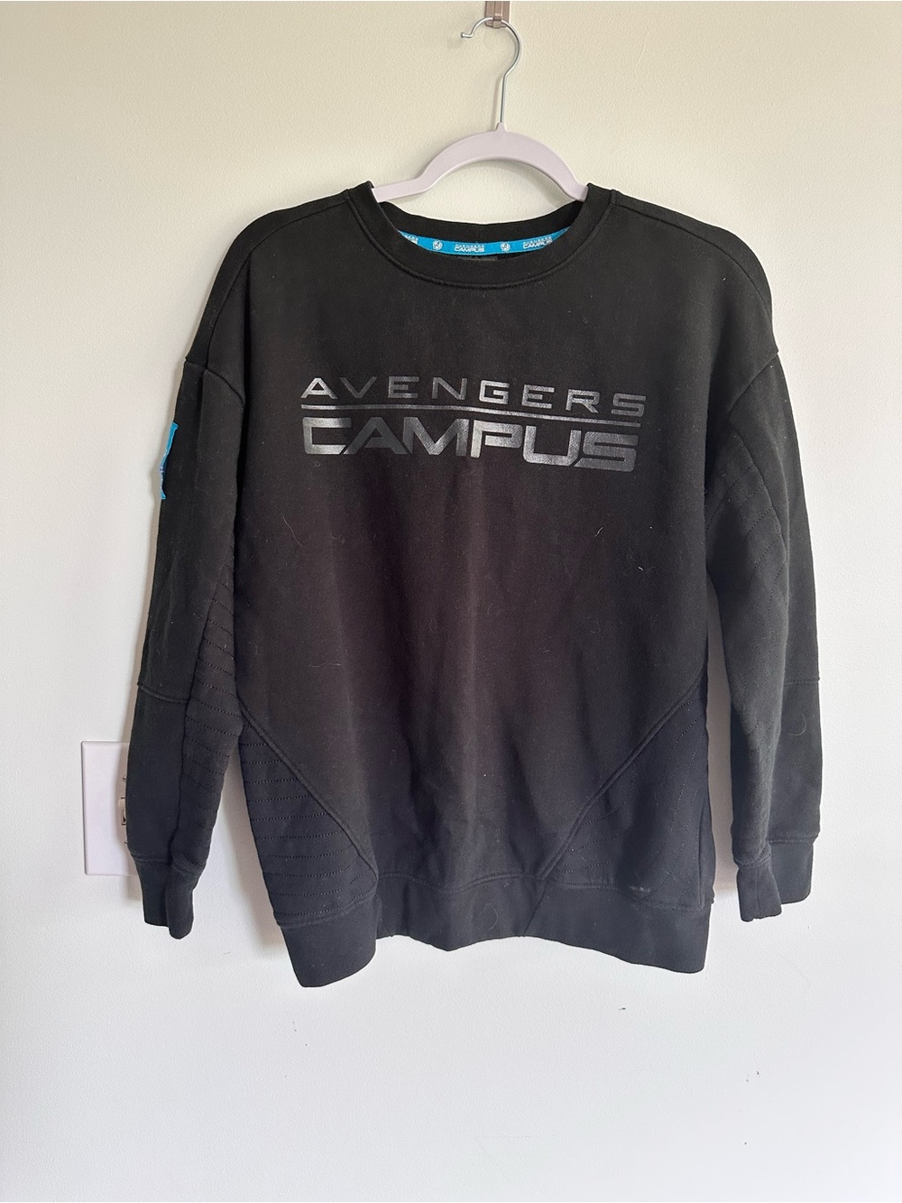 Marvel Avengers Campus Black Crewneck Sweatshirt